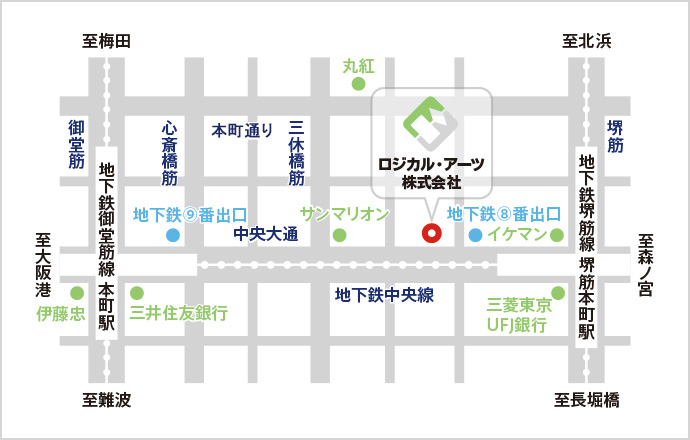 大阪本社マップ